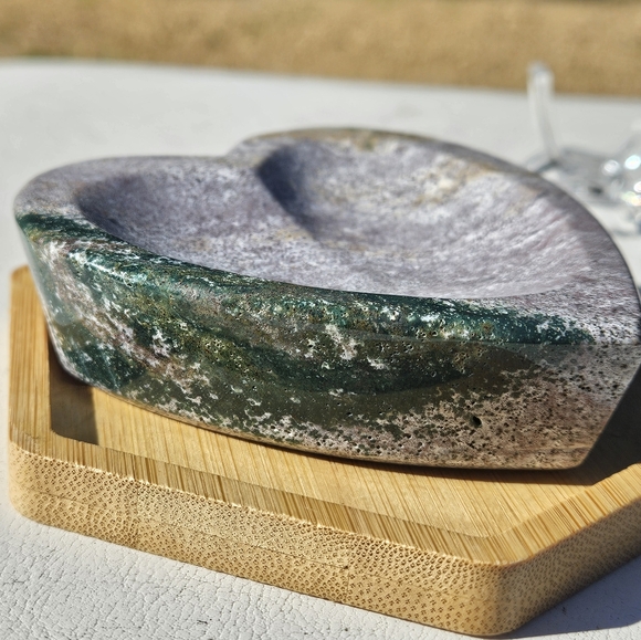 Ocean Jasper Heart Bowl - Picture 3 of 4
